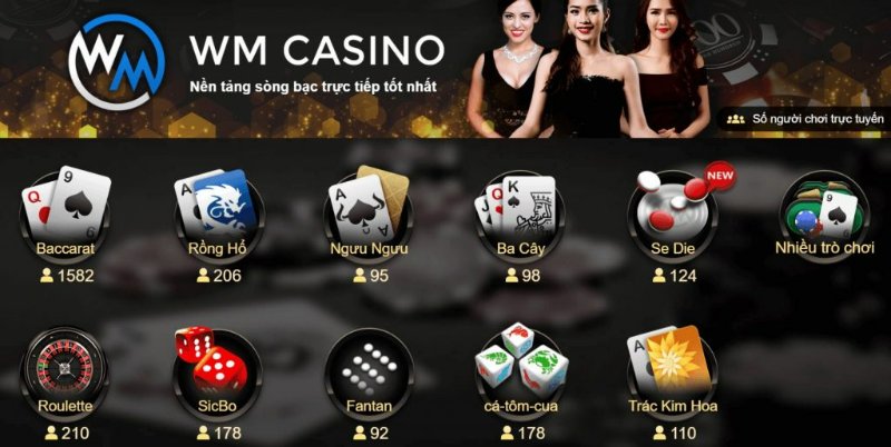 Casino WM đầu tư rất kỹ lưỡng về giao diện
